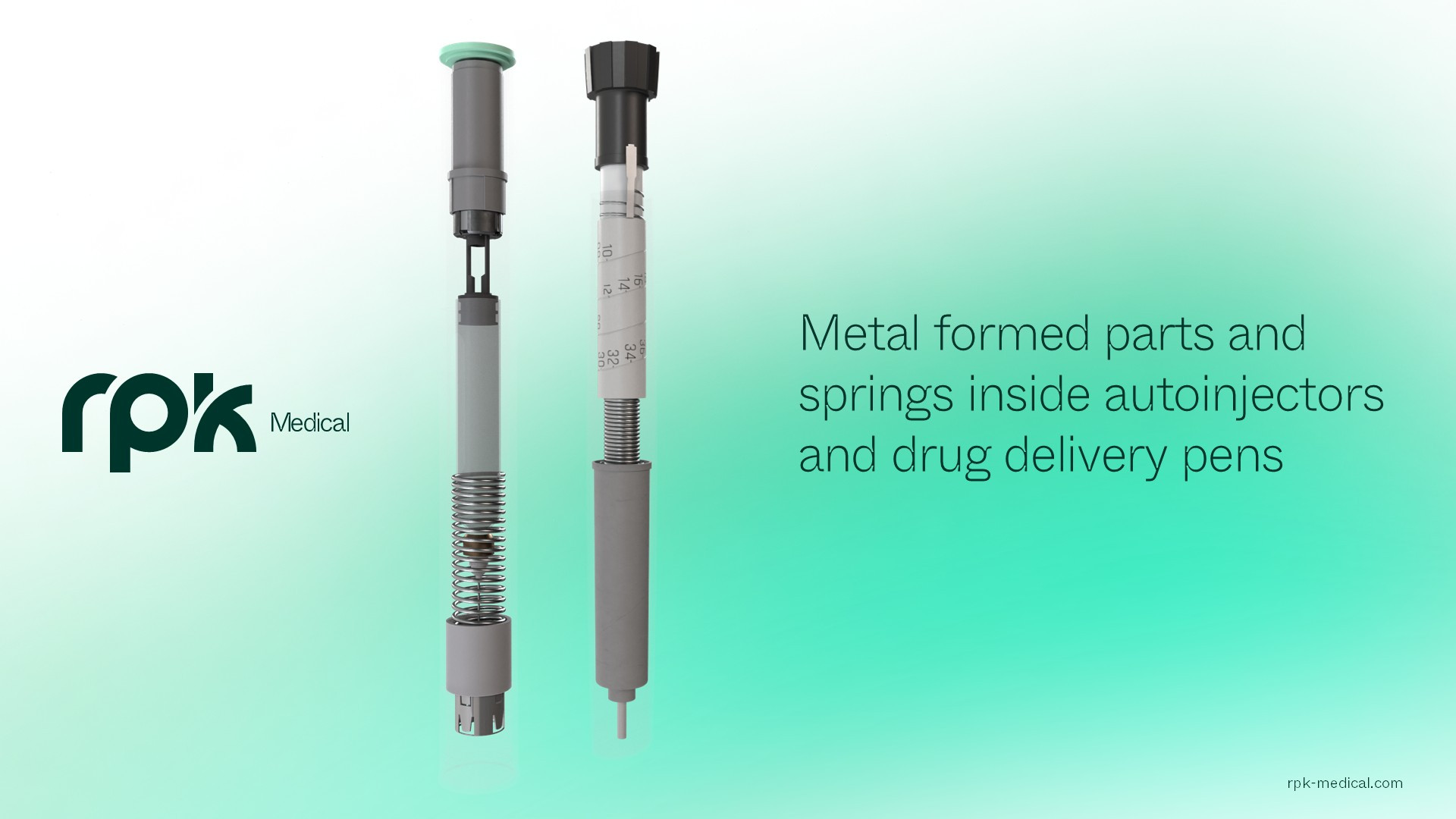 Springs and metal parts in Autoinjectors and Pen Injectors